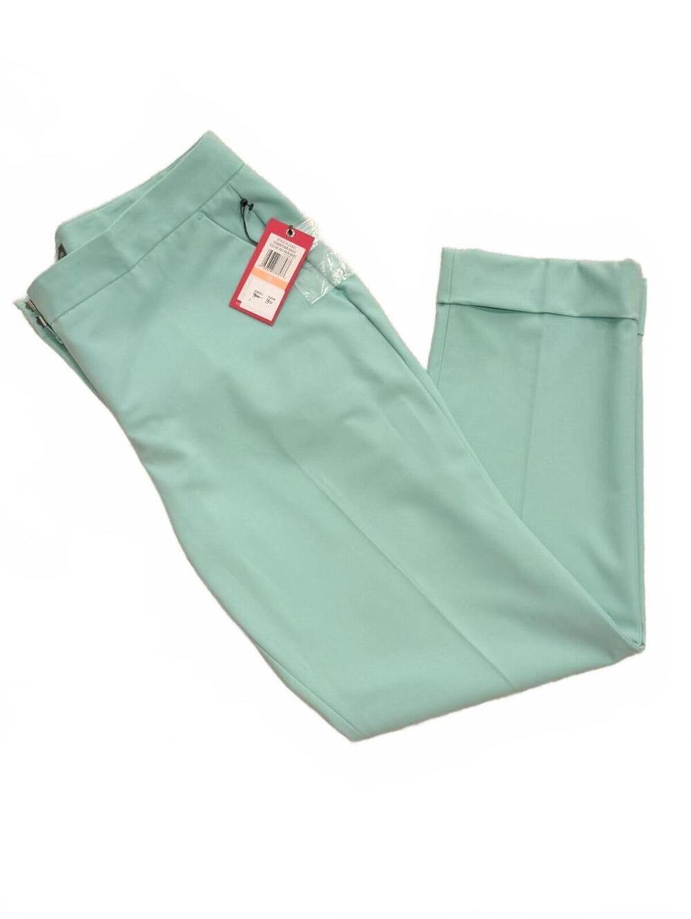 NEW! Vince Camuto Mint Green Tiffani Cuffed Ankle Stretch Dress‎ Pants Size 10